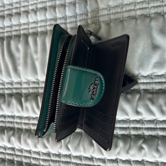 Coach medium corner zip wallet emerald green - Picture 4 of 4